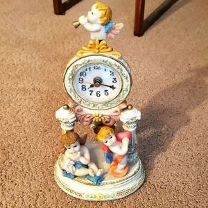 Vintage cherub clock